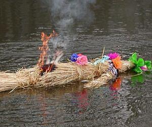 Poles chase away winter by burning and drowning dolls