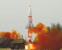 India conducts twin trial of Prithvi-II missile