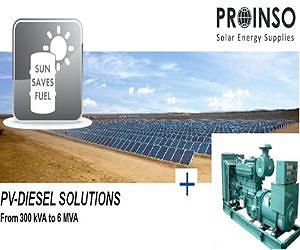 PROINSO presents PV-DIESEL hybrid systems