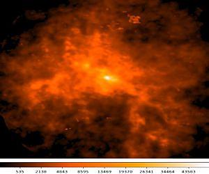SMA Reveals Giant Star Cluster in the Making