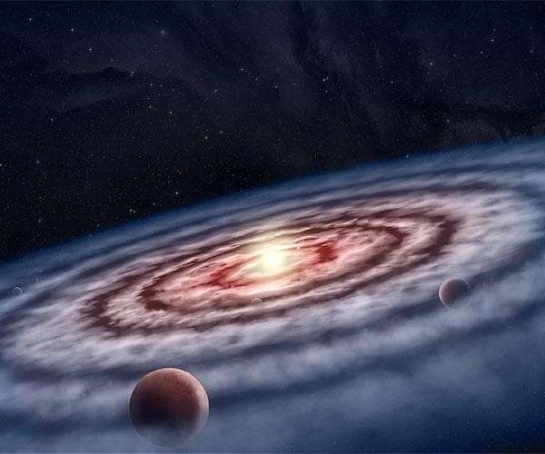 Observations in stellar factory indicates start of planet production