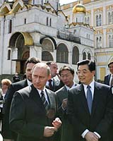 China's Hu heads To Russia As World Powers Cement Ties