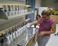 Biochar alters water flow to improve sand and clay