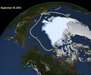Arctic Sea Ice Hits Smallest Extent In Satellite Era