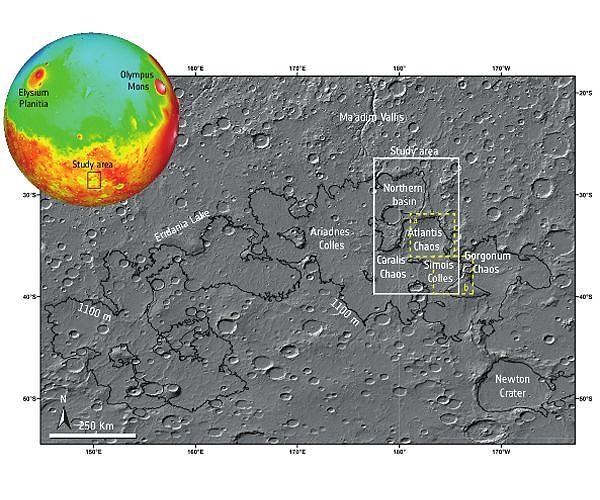 Mars Express Reveals Ancient Lake Eridania on Mars