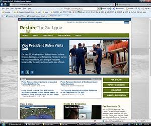 US government launches new website on Gulf oil spill