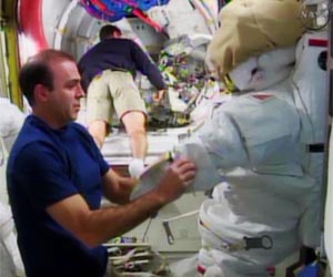 Astronauts Finalizing Spacewalk Preparations