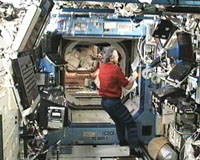 ISS Crew Members Prepare For Departure