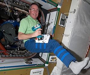 Astronauts Move Cupola