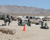 Engineers Team Up With Robot At NTC To Clear IEDs
