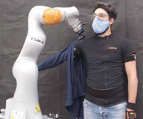 Robots dress humans without the full picture