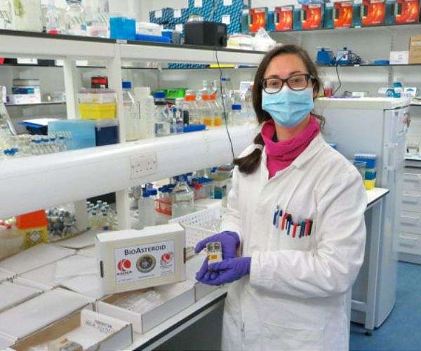 Microbes harvest metals from meteorites aboard space station