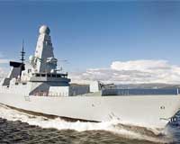 Royal Navy receiving accoustic targets for training
