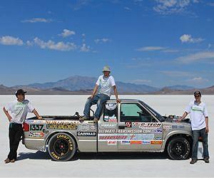 Vegetable oil powers vehicle to record