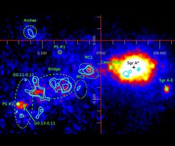 Milky Way black hole flare leaves X ray echoes in nearby gas cloud