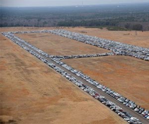 US storm turns airport into vast used-car purgatory