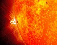 Explosions and plasma jets associated with sunspot formation revealed
