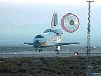 Space Shuttle Lands Back On Earth