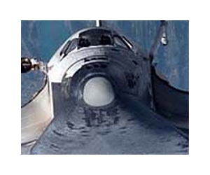 Astronauts inspect Endeavour's thermal protection system