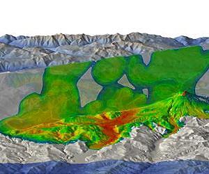 3-D model mimics volcanic explosions