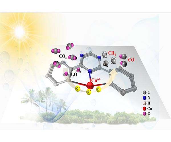 Novel catalyst radically enhances rate of conversion of CO2 into solar fuels