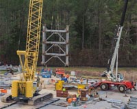 Second SLS Test Stand Begins Rise at NASA Marshall
