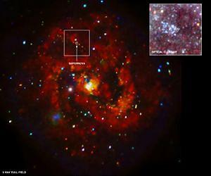 X-rays Discovered From Young Supernova Remnant