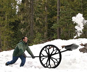 Wheeled Snow Shovel Is Potent Green Alternative To Belching Snow Blowers