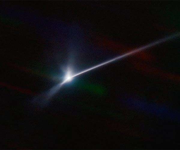 SOAR Telescope catches Dimorphos's expanding comet-like tail after DART impact