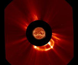 NASA Spacecraft Capture an Earth Directed Coronal Mass Ejection