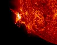 Solar Storms Can Drain Electrical Charge Above Earth