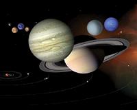 Celestial bodies born like cracking paint