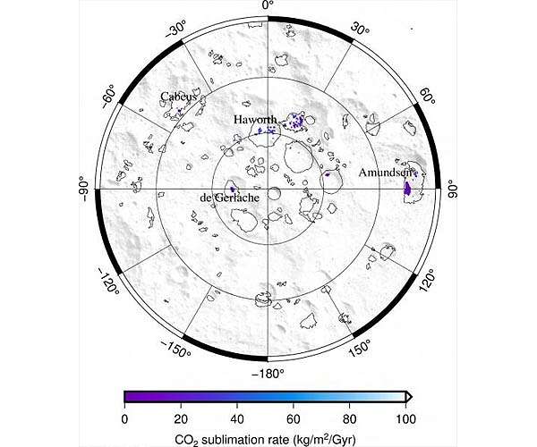 CO2 cold traps offer potential Lunar resource