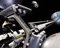 Climbing Into Space By The Rope