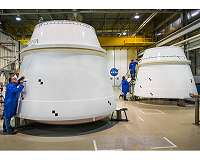 Nozzle Assemblies Complete for Exploration Mission-1 Solid Rocket Boosters