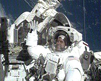 STS-122 Spacewalkers Complete Second Outing As Mission Extended