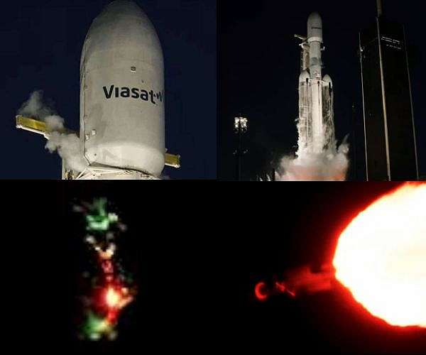 SpaceX launches first expendable Falcon Heavy rocket