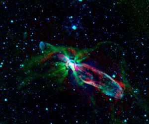 Spitzer and ALMA Reveal a Star's Bubbly Birth