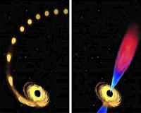 Scientists get first glimpse of black hole eating star, ejecting high-speed flare