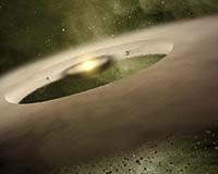 Youthful Star Sprouts Planets Early