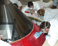Shuttle's External Tank Inspection And Repairs Continue