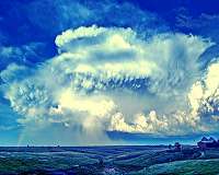 Broader updrafts in severe storms may increase chance of damaging hail