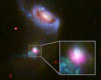 Researchers catch supermassive black hole burping