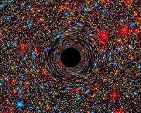Behemoth black hole found in an unlikely place
