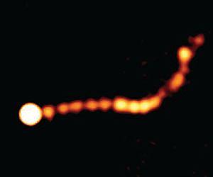 Astronomers study two million light year 'extragalactic afterburner'