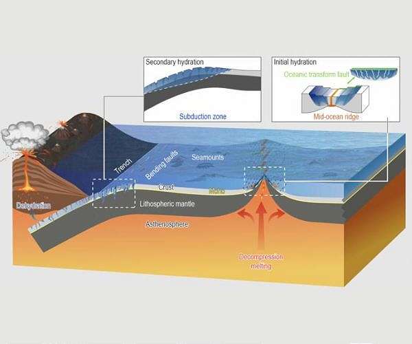 Dual hydration of oceanic lithosphere