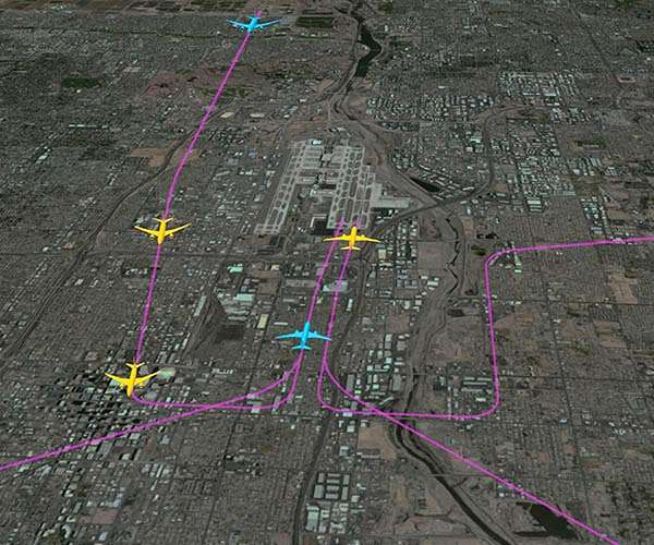 Monitoring European air traffic with Earth observation