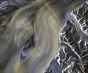 TerraSAR-X Image Of The Month: Ice Flow Like Molten Metal