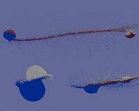 Hit-and-Run Heist of Water by Terrestrial Planets in the Early Solar System