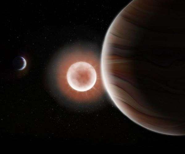 Webb finds metal-poor atmosphere on giant world around red dwarf